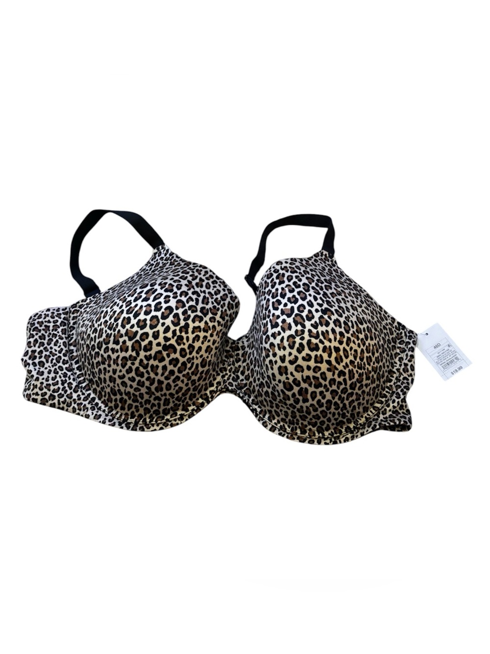 (3 for $10) NWT Leopard Print Underwire T-Shirt Bra - Beige/Black
